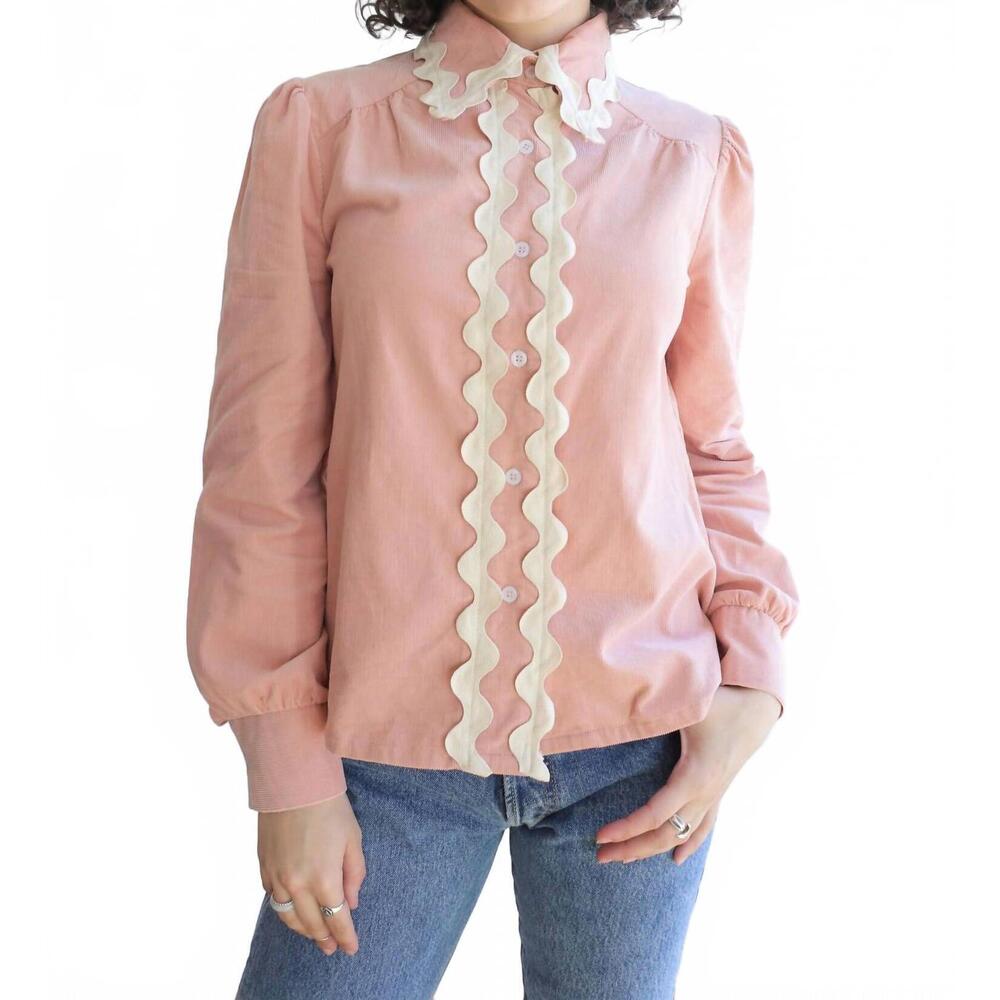 NEW SAINT GERALDINE tanya baby cord top in petal